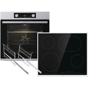 Gorenje Black Pepper Set PSCX - Backofen BPS6737E14X + Glaskeramikkochfeld ECT643BX autark