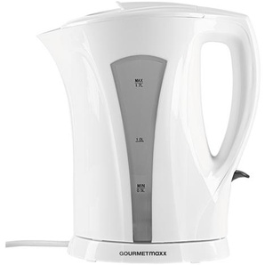 GOURMETmaxx Wasserkocher 1,7 l 2200W weiß/grau