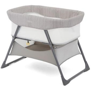 Graco Beistellbett Side-By-Side, Grau, Weiß, Hellgrau, Textil, 60x73x92.5 cm, Bezug abnehmbar, waschbar, Netzfenster, sehr stabil, Babymöbel, Babybetten, Beistellbetten