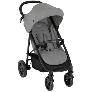 Graco Buggy Eezefold, Grau, Textil, 60x104x94 cm, Feststellbremse, Fußstütze abklappbar, Federung, 5-Punkte-Gurt, für Babyschale geeignet, Transportsicherung, mit Tragegriff, Sitz umsetzbar, Einhand-Faltmechanismus, abnehmbarer Schutzbügel, Kinderwagen,