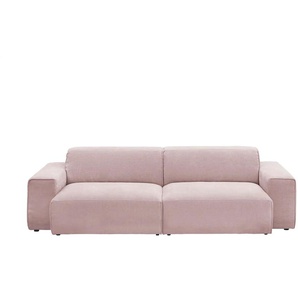 Gray & Jones Einzelsofa im Trendstoff Baltic Breeze ¦ rosa/pink ¦ Maße (cm): B: 216 H: 71 T: 101