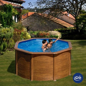 Gre Pool 2023, Braun, Metall, 240x120x240 cm, Freizeit, Pools und Wasserspaß, Pools