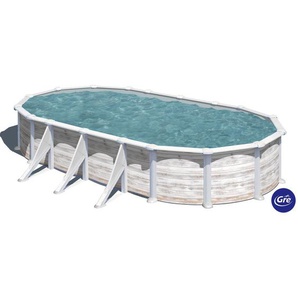 Gre Pool-Set 2024, Weiß, Metall, 375x132x730 cm, Freizeit, Pools und Wasserspaß, Pools, Aufstellpools