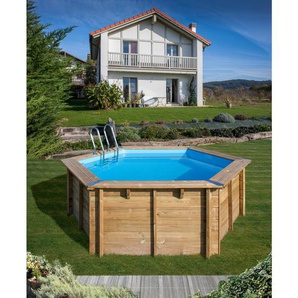 Gre Pool-Set 800002 Vainille 2, Natur, Kiefer, Kiefer, 119 cm, Freizeit, Pools und Wasserspaß, Aufstellpools, Aufstellpools