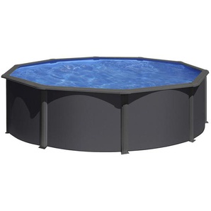 Gre Pool-Set Kit350Gyqgre, Anthrazit, Graphit, Metall, 120 cm, Freizeit, Pools und Wasserspaß, Aufstellpools, Aufstellpools