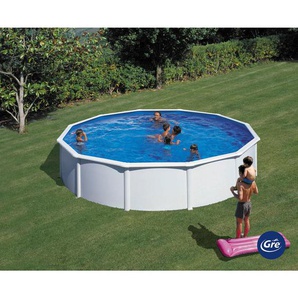 Gre Pool 2023, Weiß, Metall, 550x120x550 cm, Freizeit, Pools und Wasserspaß, Pools