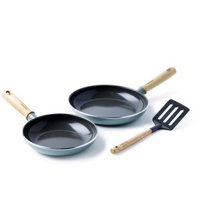 GreenPan Mayflower 3-Teiliges Bratpfannen Set mit keramischer Antihaftbeschichtung 20cm & 24cm