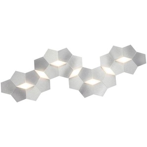 Grossmann Led-Deckenleuchte, Alu, Metall, rechteckig,rechteckig, 34.8x6.2x99.8 cm, Grüner Punkt, RoHS, Made in Germany, Lampen & Leuchten, Innenbeleuchtung, Deckenleuchten