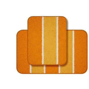 Grund Badematte 2er-Set - orange - Synthetik - 50 cm - 1,8 cm | Möbel Kraft