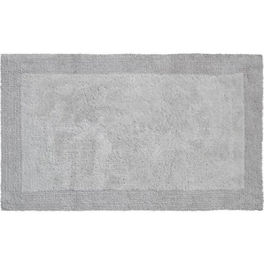 Grund Badteppich Luxor, Grau, Textil, Abstraktes, rechteckig, 80x150 cm, Oeko-Tex® Standard 100, rutschfest, für Fußbodenheizung geeignet, Badtextilien, Badematten