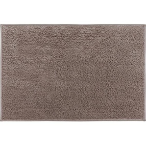 Grund Badteppich Marla, Taupe, Textil, Abstraktes, rechteckig, 60x90 cm, Oeko-Tex® Standard 100, für Fußbodenheizung geeignet, rutschfest, Badtextilien, Badematten