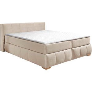 Guido Maria Kretschmer Home&Living Boxspringbett Chelles, inkl. Topper, in XXL- Überlänge 220 cm, Unterbox mit feine Wölbung