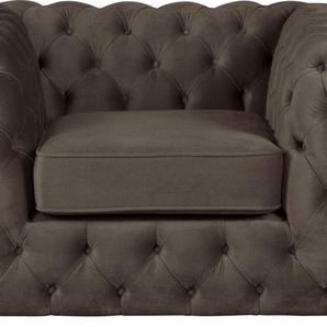 Guido Maria Kretschmer Home&Living Chesterfield-Sessel Kalina Sessel, mit klassischer Chesterfield-Knopfheftung, sehr hochwertige Qualität