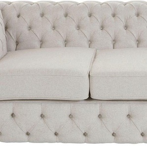 Guido Maria Kretschmer Home&Living Chesterfield-Sofa Kalina, klassische Chesterfield-Knopfheftung, sehr hochwertige Verarbeitung