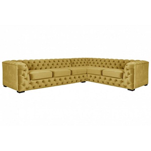 Guido Maria Kretschmer Home&Living Chesterfield-Sofa KALINA L-Form, hochwertig Chesterfield-Ausführung