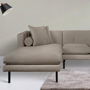 Guido Maria Kretschmer Home&Living Ecksofa Lillibeth L-Form, Zierkissen als Wendekissen, in Samtoptik oder Cord