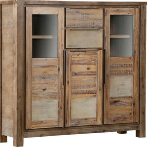 Gutmann Factory Highboard Tulsa, Vitrine, Höhe 140 cm