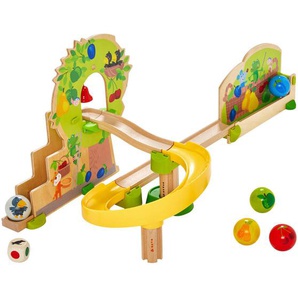 Haba Kugelbahn Kullerbü Obstgarten, Mehrfarbig, Holz, Kunststoff, 18-teilig, Buche, Linde, Sperrholz, 47x13.3x47.7 cm, Geräuscheffekte, Spielzeug, Kinderspielzeug, Konstruktionsspielzeug