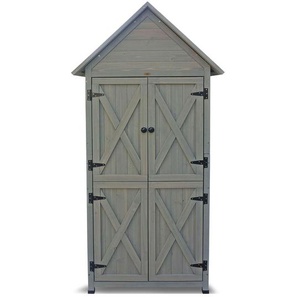 HABAU HABAU Gartenschrank »Lena«,  83 x 45 x 178 cm, grau