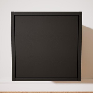 Hängeschrank Schwarz - Moderner Wandschrank: Türen in Schwarz - 41 x 40 x 34 cm, konfigurierbar