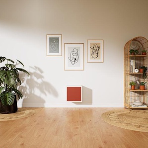 Hängeschrank Terrakotta - Moderner Wandschrank: Türen in Terrakotta - 41 x 40 x 34 cm, konfigurierbar