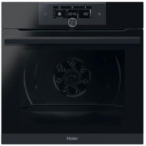 HAIER Einbaubackofen HWO60SM6F8BHD, A+ (A+++-D), schwarz (edelstahl, schwarz), B:59,5cm H:59,5cm T:54,6cm, Backöfen, H2O Reinigung