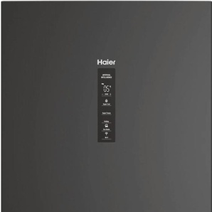 HAIER Kühl-/Gefrierkombination HTW5620DNPT, D (A-G), silber (schwarz), B:59,5cm H:205cm T:66,7cm, Kühlschränke