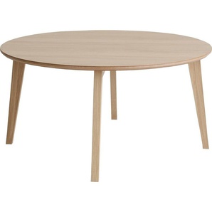 Hammel Furniture Couchtisch Basic Single, in zwei Größen, Rund, Massivholzgestell, stabiler dänische Design Kaffeetisch, Sofatisch