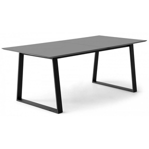 Hammel Furniture Esstisch Meza Designtisch mit Auszugsfunktion und 2 Einlegeplatten (1-St), rechteckige Tischplatte MDF, Trapez Metallgestell