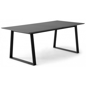 Hammel Furniture Esstisch Meza Designtisch mit Auszugsfunktion und 2 Einlegeplatten (1-St), rechteckige Tischplatte MDF, Trapez Metallgestell