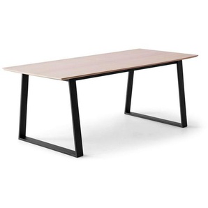 Hammel Furniture Esstisch Meza Designtisch mit Auszugsfunktion und 2 Einlegeplatten, bootsförmige Tischplatte MDF,Trapez gestell, in zwei Breiten