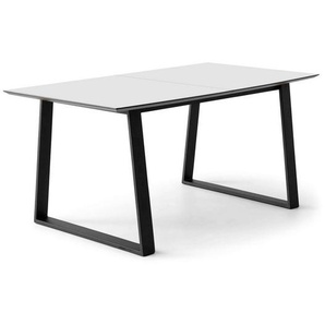 Hammel Furniture Esstisch Meza Designtisch mit Auszugsfunktion und 2 Einlegeplatten, bootsförmige Tischplatte MDF,Trapez gestell, in zwei Breiten