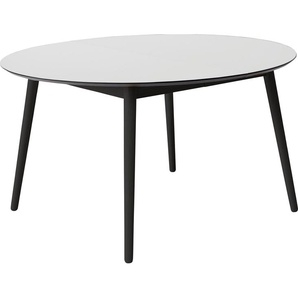 Hammel Furniture Esstisch Meza Designtisch mit Auszugsfunktion und 2 Einlegeplatten, Ø135(231) cm, runde Tischplatte aus MDF/Laminat, Massivholzgestell