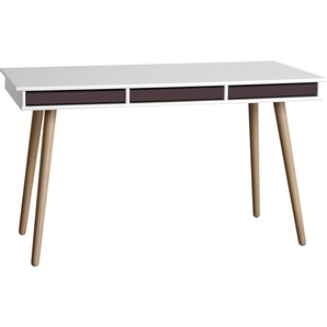 Hammel Furniture Schreibtisch Mistral Bürotisch, Arbeitstisch, Tisch, Computertisch, Holzbeinen, B: 137,4 cm, Designmöbel