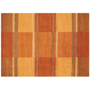 Handgeknüpfter Naturteppich Sensation Silk Soya - orange - Wolle - 70 cm | Möbel Kraft