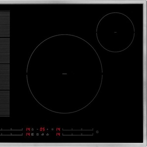HANSEATIC Flex-Induktions-Kochfeld HHI8F2BSF, grau (edelstahl), B:77cm H:5,6cm T:52cm, Kochfelder