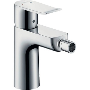 hansgrohe Bidetarmatur Metris mit Zugstangen-Ablaufgarnitur, chrom