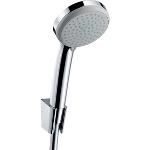 hansgrohe Duschbrause Croma 100, (Brauseschlauch, Handbrause, Brausehalter), mit Duschschlauch 125cm, chrom