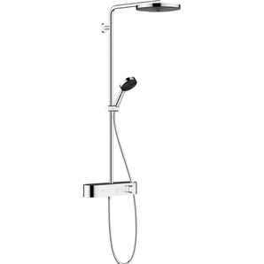 hansgrohe Duschsystem Pulsify S, 1 Strahlart(en), Komplett-Set, 26cm, wassersparend mit ShowerTablet Select 400, chrom