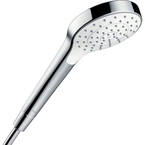 hansgrohe Handbrause Croma S, 11cm, 1 Strahlart wassersparend 7 l/min Weiß/chrom