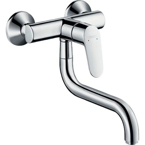 hansgrohe Küchenarmatur Focus M41 Wandmontage Lowspout 1 Strahlart, chrom