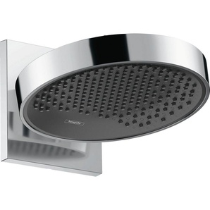 hansgrohe Regenduschkopf Rainfinity, (Kopfbrause, Wandanschluss), 25cm, 1 Strahlart wassersparend mit Wandanschluss, chrom