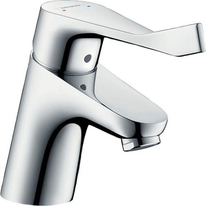 hansgrohe Waschtischarmatur Focus 7cm, mit extra langem Comfortgriff 12,1cm und Zugstangen-Ablauf