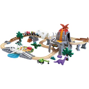 Hape Spielzeug-Eisenbahn Dino-Eisenbahn-Abenteuer, mit Licht- und Soundfuntkion