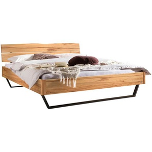 Hasena Bett, Anthrazit, Buche, Holz, Buche, massiv, Höhe ca. 22 cm, 160x200 cm, in verschiedenen Holzarten erhältlich, Größen erhältlich, Schlafzimmer, Betten, Futonbetten