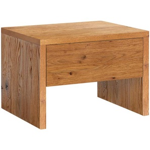 Hasena Nachtschrank, Wildeiche, Holz, Wildeiche, massiv, 1 Schubladen, 48x35x40 cm, Holzmöbel, Holztische, Nachttische Holz