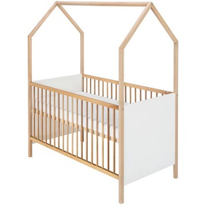 Hausbett - weiß - Materialmix - 77 cm - 173 cm | Möbel Kraft