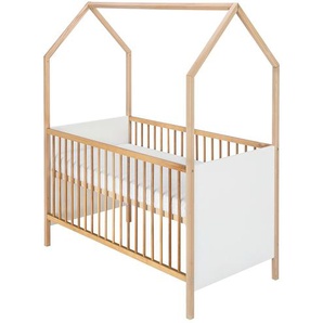 Hausbett - weiß - Materialmix - 77 cm - 173 cm | Möbel Kraft