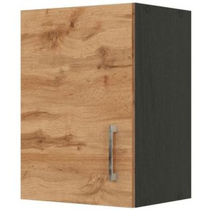 Held Küchenoberschrank, Anthrazit, Eiche Wotan, Holzwerkstoff, 1 Fächer, 40x57x34 cm, Made in Germany, hängend, Küchen, Küchenmöbel, Küchenschränke, Küchenoberschränke