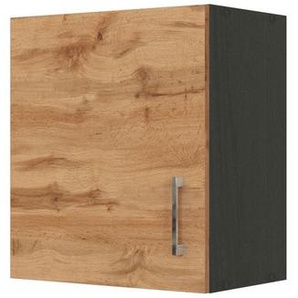 Held Küchenoberschrank, Anthrazit, Eiche Wotan, Holzwerkstoff, 1 Fächer, 50x57x34 cm, Made in Germany, hängend, Küchen, Küchenmöbel, Küchenschränke, Küchenoberschränke